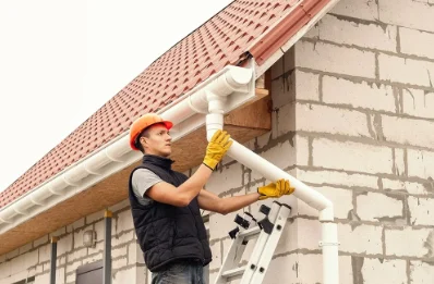 Pose et remplacement de gouttières à Étricourt-Manancourt